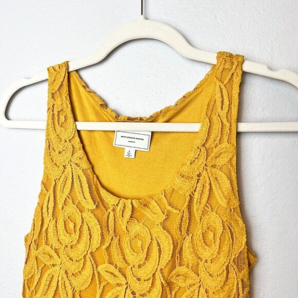 ANTHROPOLOGIE MOULINETTE SOEURS Lace Overlay Summer Dress Size Small EUC - Picture 3 of 9